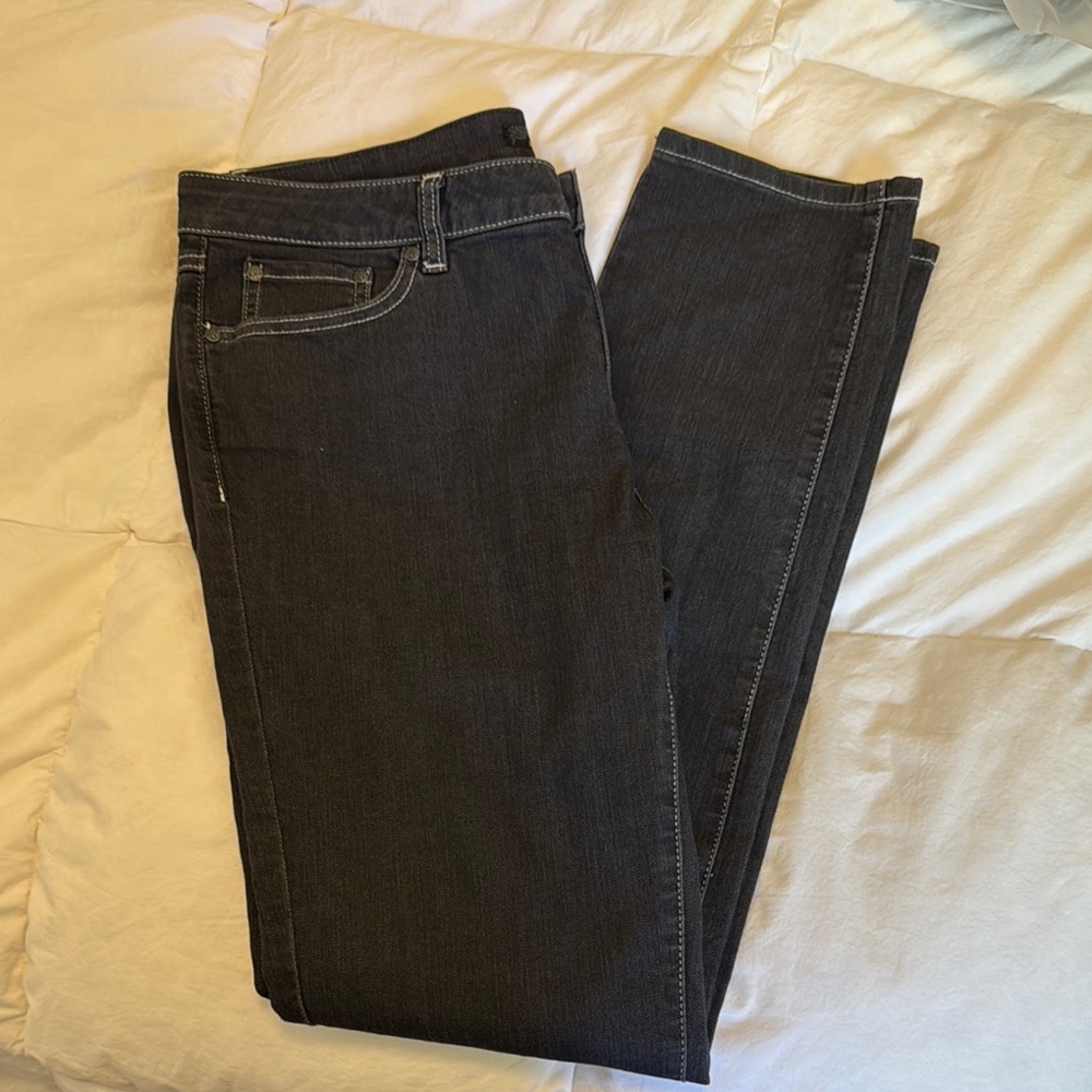 Prana Dark straight leg skinny Denim Jeans